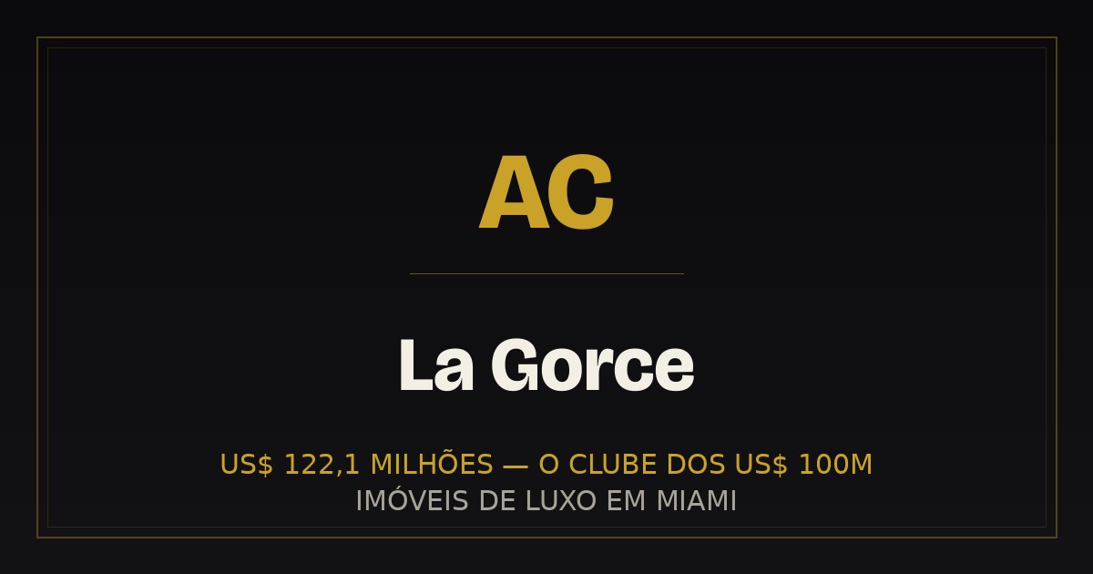 La Gorce: a ilha dos US$ 122 milhões