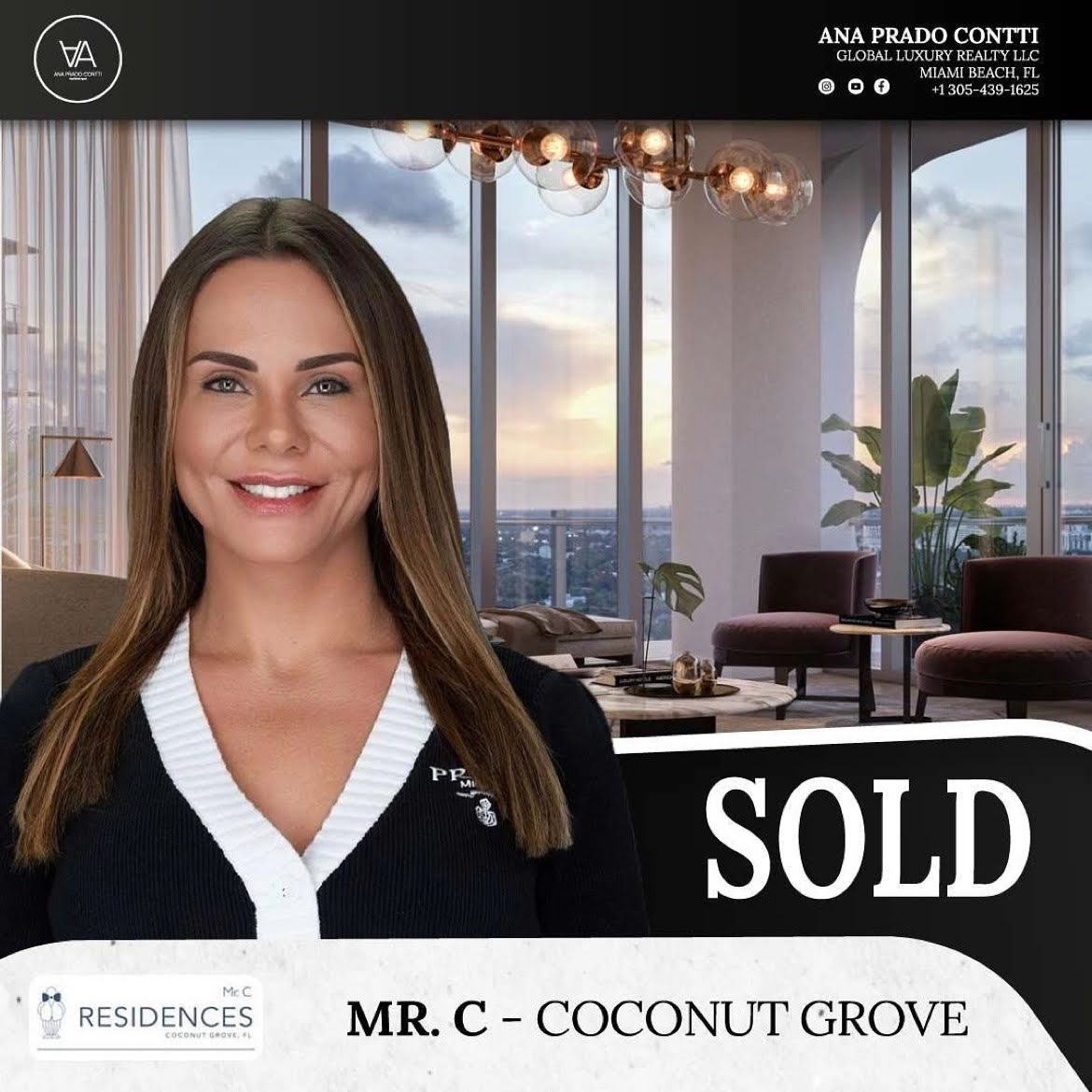 Mr. C Residences, Coconut Grove — imóvel vendido